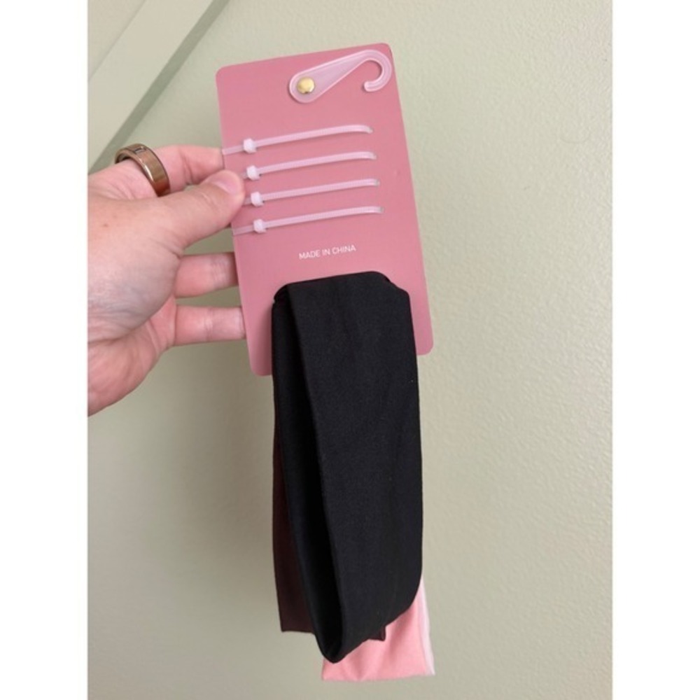 Eden by Adina Eden 4-Pack Soft Stretchy Headbands Black, Brown & Pink Tones NEW - Picture 4 of 4
